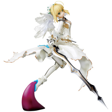 Saber EXTRA (No.004 Saber Bride), Fate/Extra CCC, Fate/Stay Night, Medicom Toy, Pre-Painted, 1/8
